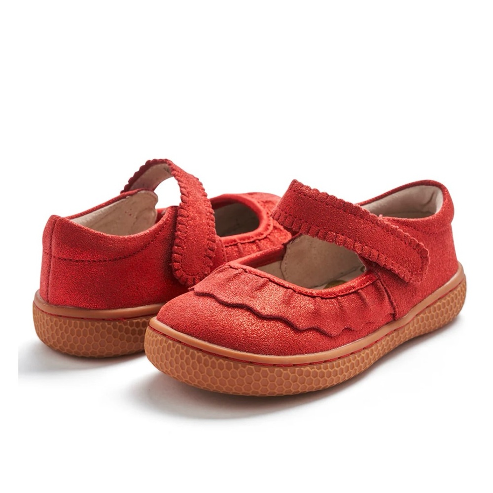 Livie and Luca Red RUCHE CLASSIC Mary Jane Size 11